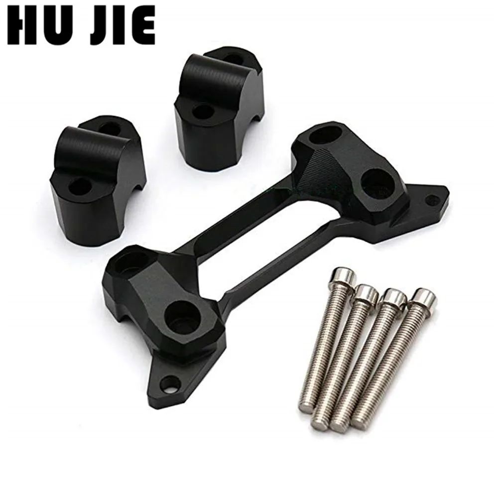 

Motorcycle Silver Handle Bar Clamp Raised Extend Handlebar Mount Riser For Kawasaki VERSYS 650 KLE650 2015 2016 2017