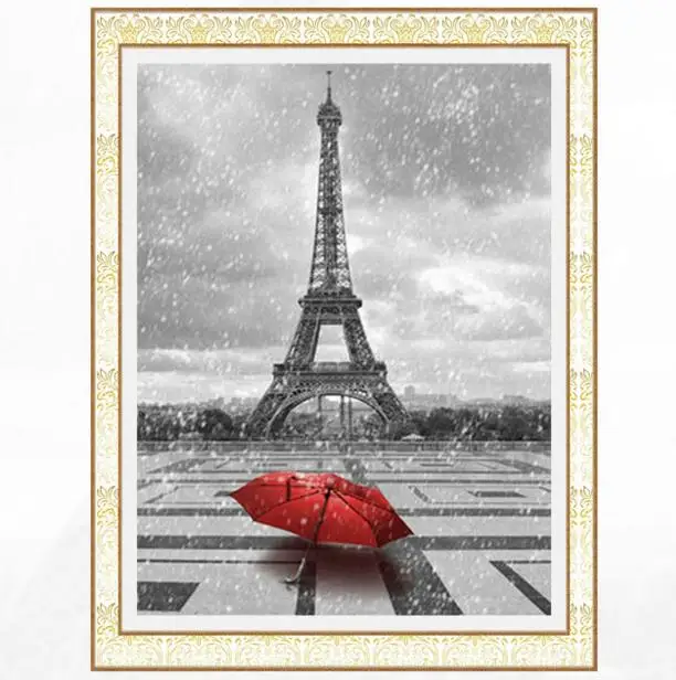 

diamond embroidery,diamond painting paris,5d diamond embroidery,red umbrella,diamond painting eiffel tower