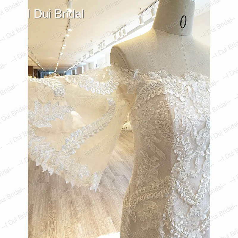 Flare Sleeve Mermaid Wedding Dress High Quality Bridal Gown New Real Photo