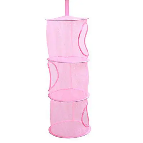 3 уровня сетки висит корзина для хранения висит сети клетка хранения отделений для хранения складной бюстгальтер хранения клетка гнездо