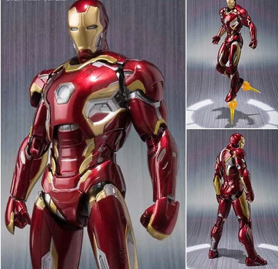 НОВЫЙ горячий 16 см мстители Super hero Железный человек MK43 движимого действий рис