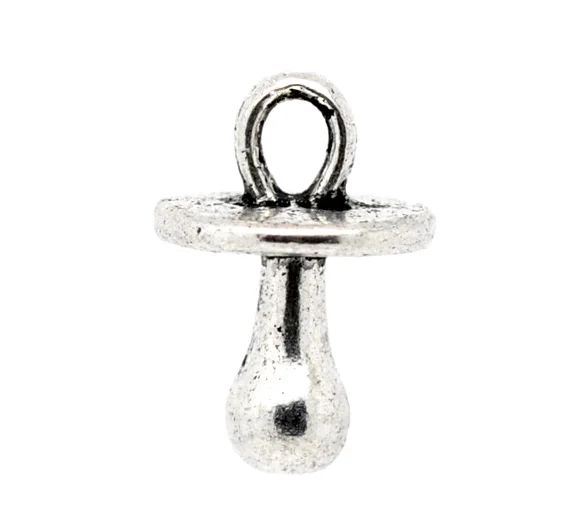 DoreenBeads подвески из цинкового металлического сплава соска серебристого цвета 13 0