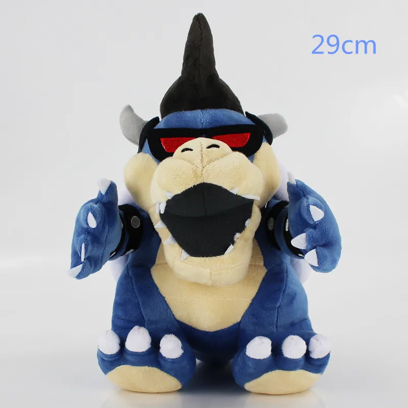 14-40 см Koopa плюшевые игрушки из мультфильмов Боузер кукла маленький Бадди Super Mario Bros Луиджи Йоши Венди Ларри булочка Pom Охотники за привидениями - Цвет: blue koopa 29cm
