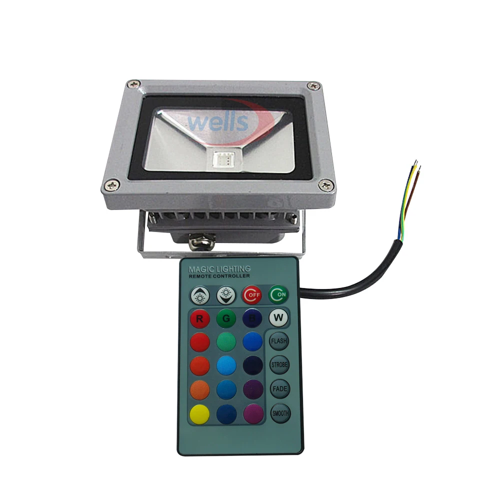 Светодиодный прожектор 10 Вт белый/теплый белый/красный/зеленый/синий/RGB уличный