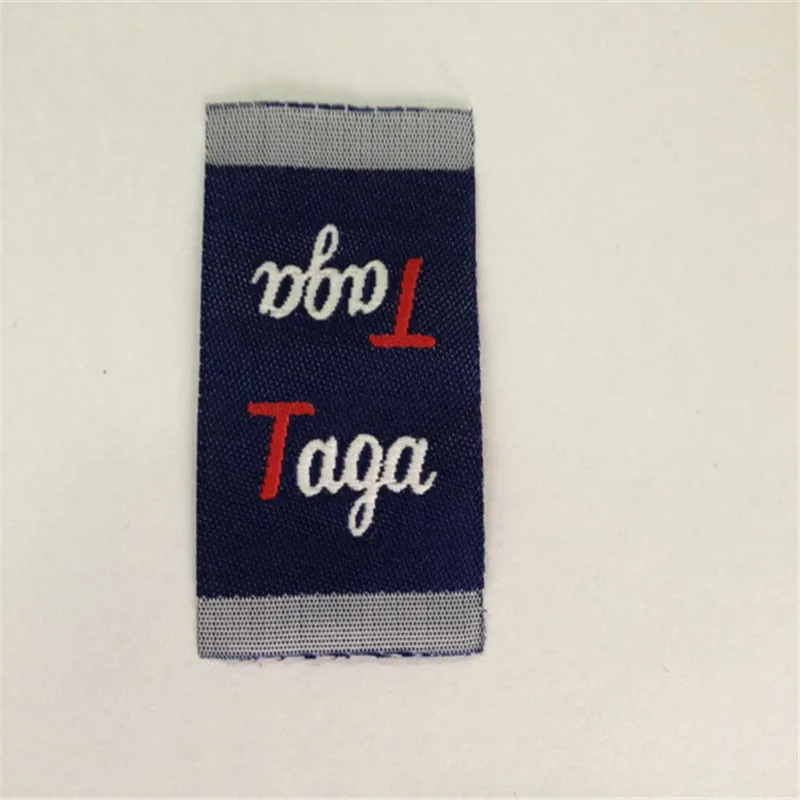 

Custom Brand High Density Woven Label Clothing Flag Labels