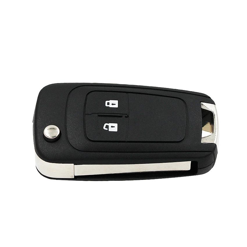 2 кнопки Keyless-go Складной флип дистанционный ключ умный Автомобильный ключ для Chevrolet 433MHz ID46 46 чип HU100 Uncut Balde(после рынка