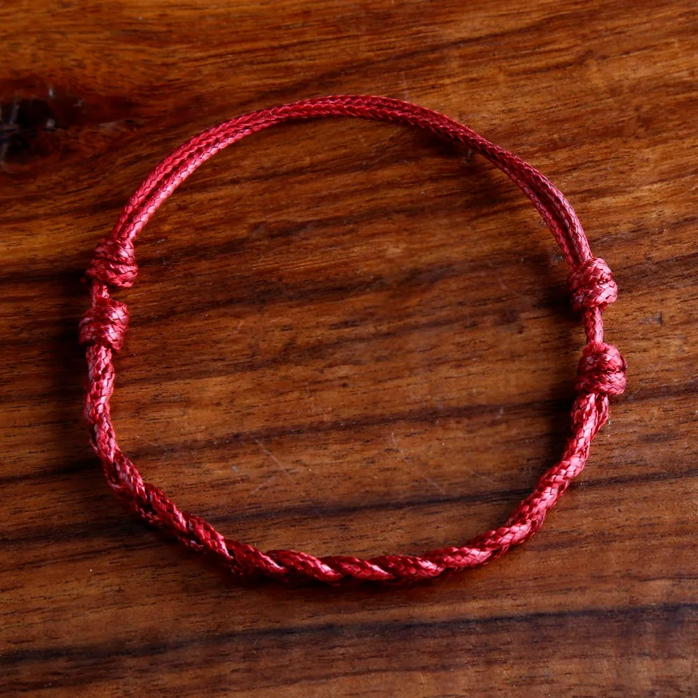 CKKU ювелирные изделия 2019 DIY кожа вязанная рука Strand браслет красный цвет