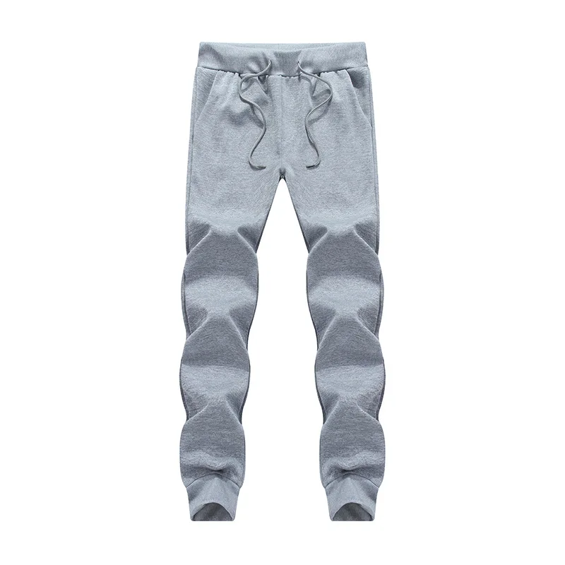 Мужские спортивные штаны Pantalon Homme Повседневные вязаные однотонные брюки для бега