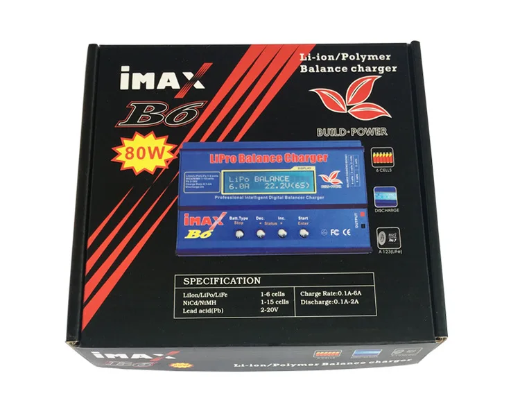 IMAX B6 80 Вт баланс зарядное устройство Dis зарядное устройство для RC вертолет nimh nicd самолет интеллектуальное зарядное устройство