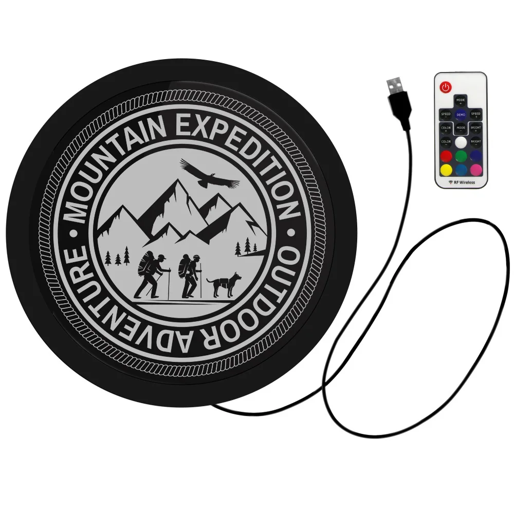Outdoor Adventure Mountain Expedition Personalised LED Neon Sign Hiking Lighting Wall for Cool Light Climbers Gift | Дом и сад