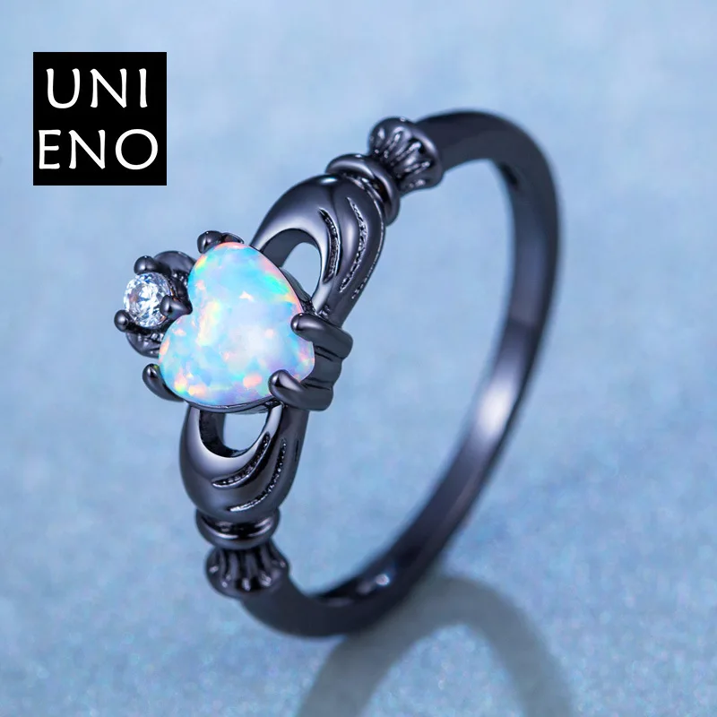 Оптом красивые Милые простые ювелирные изделия голубой огненный опал cz кристалл