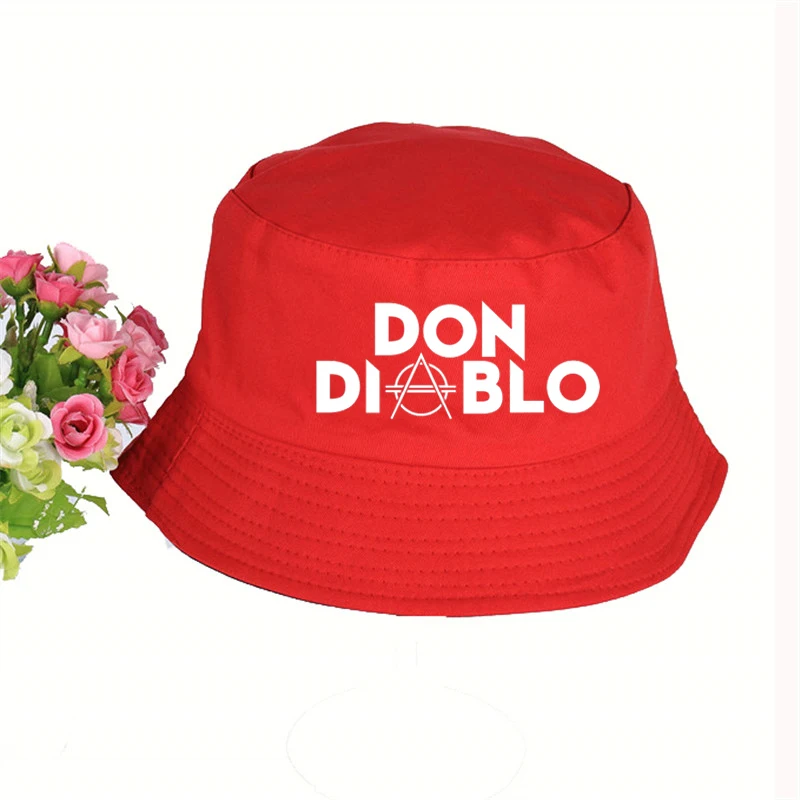 Don Diablo Music Print Hat Women Mens Panama Bucket LOGO Design Flat Sun Visor Fishing Fisherman | Аксессуары для одежды
