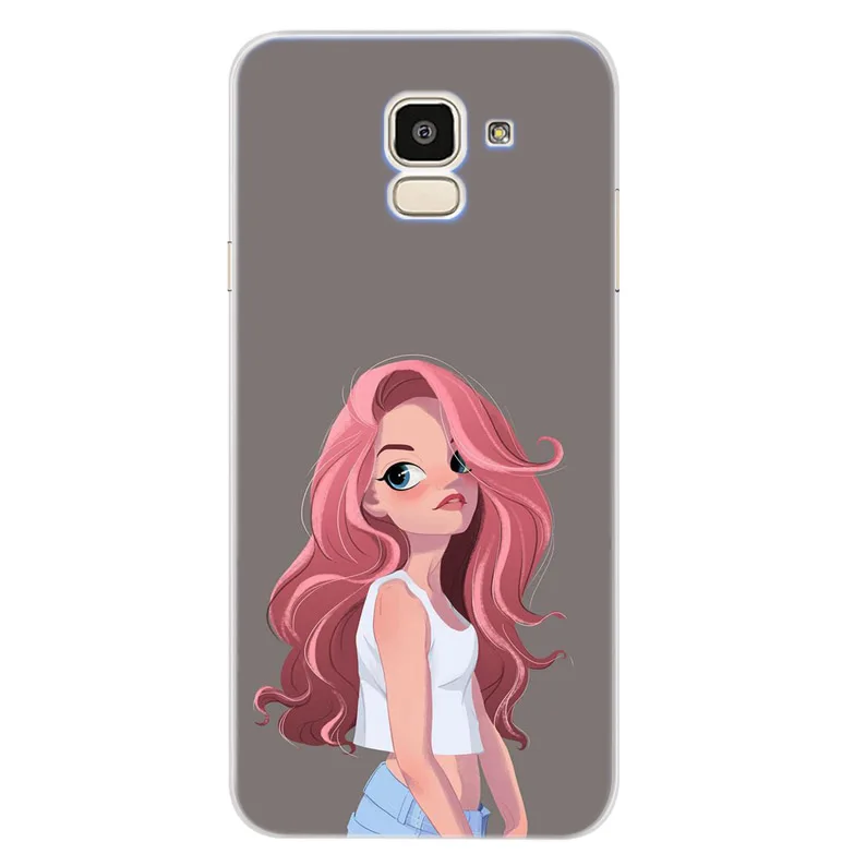Чехол для Samsung Galaxy A30 A50 J1 J3 J4 J5 J6 J7 A3 A5 A7 A8 2016 2017 2018 Мягкий ТПУ силиконовый розовый