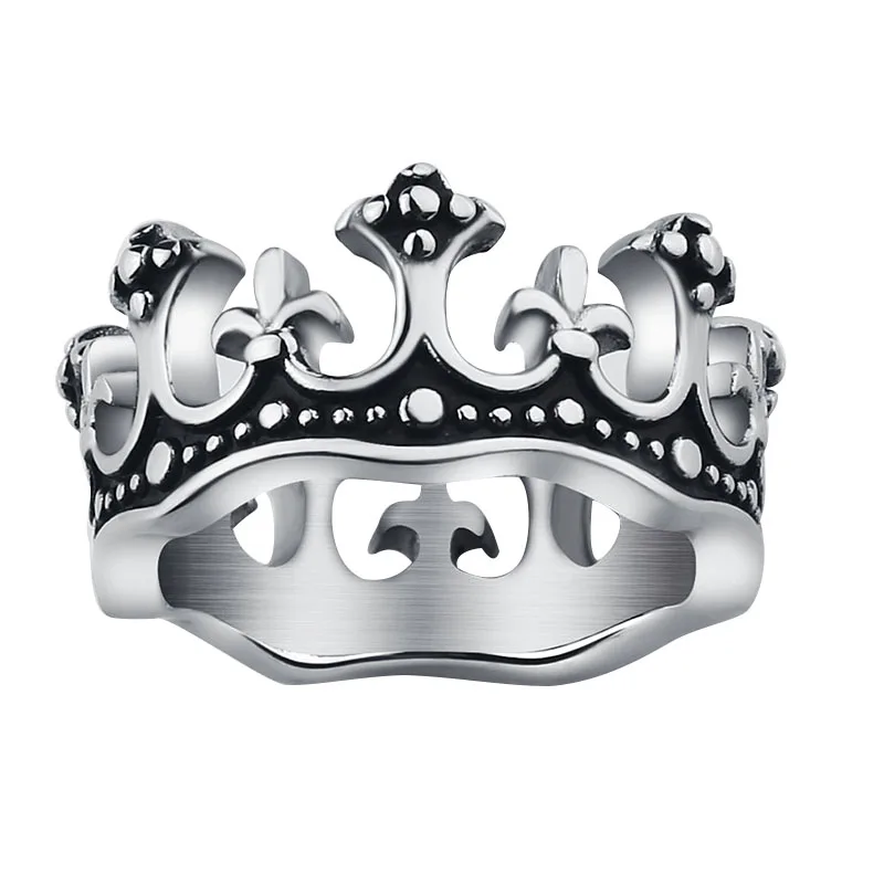 Valily Jewelryl кольцо с короной Королевская корона обручальные кольца Рыцарь Флер де Лис крест Винтажное кольцо для женщин