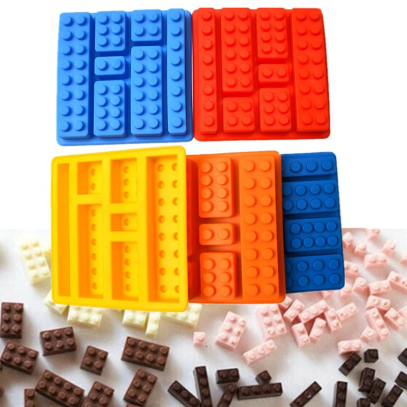 Популярные силиконовые LEGO Кирпич Стиль квадратная форма для льда шоколада
