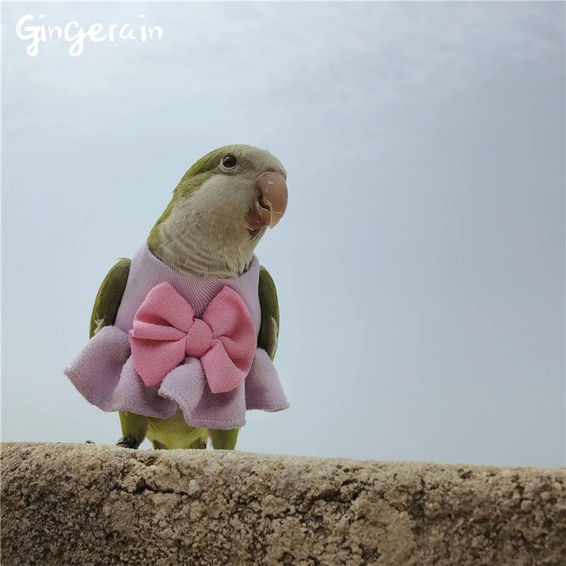Одежда с птицами Gingerain одежда попугаями капюшоном оригинальная ручная работа