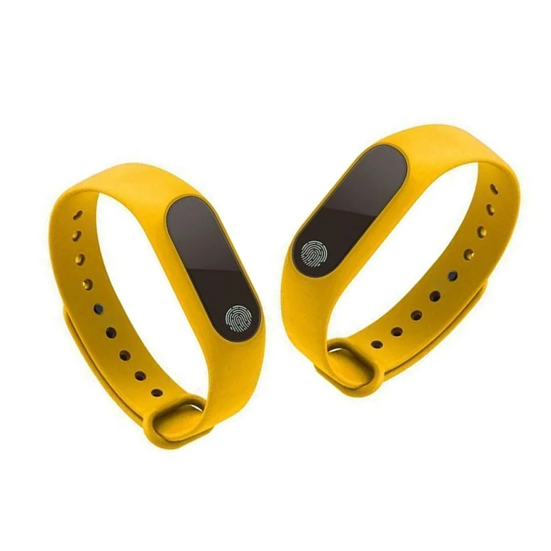 two yellow M2 смарт-браслет Android IOS фитнес-браслет кровяное давление водонепроницаемый браслет gps трекер активности браслет PK XIAOMI Band 2 - Цвет: two yellow