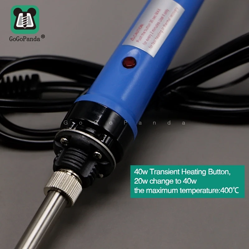 Электрический паяльник 220V~ 240V 20 W/40 W мгновенный нагрев керамический светильник 1PK-SC109NB-1