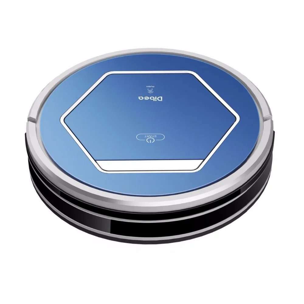 Dibea ZN808 Новый Синий Робот Пылесос Бытовой с Влажной Тряпкой Hepa Фильтр Одной