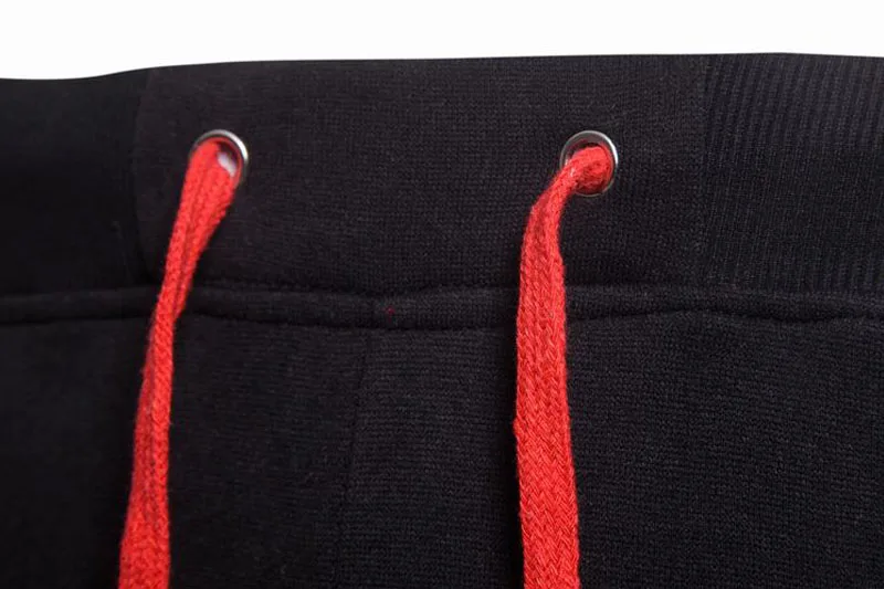 Мужские Slim Fit бег трусцой Нижняя флисовая тренажерный зал зимние обтягивающие штаны карманы на молнии Jogger Мужской шнурок брюки для девочек