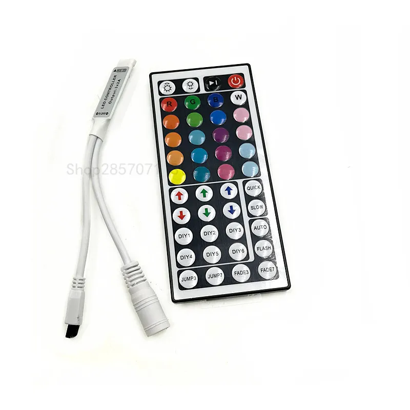 Цветная (RGB светодиодный контроллер 12V 6A 44Key Мини ИК пульт дистанционного