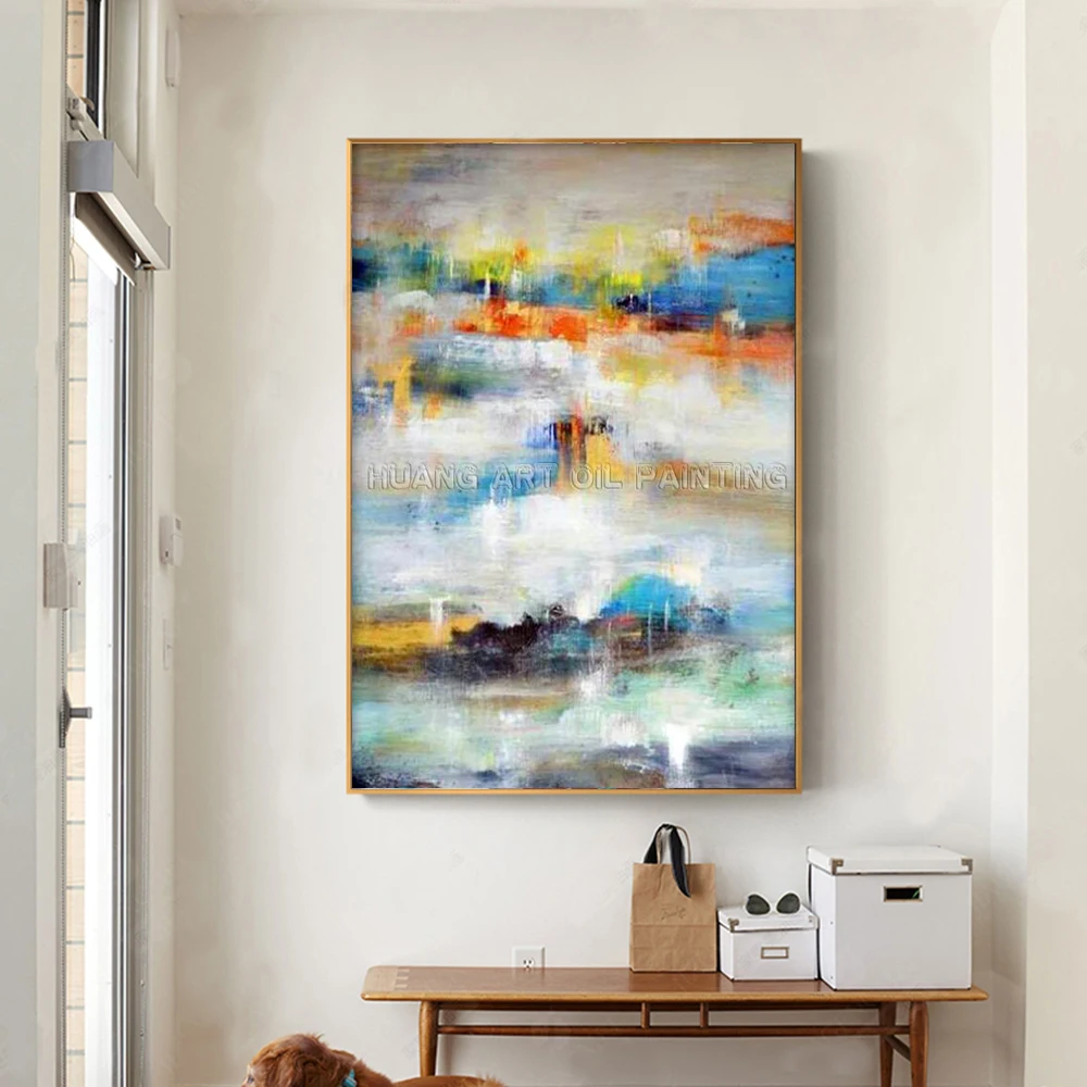 Высококачественная абстрактная Нефритовая масляная живопись ручной работы на