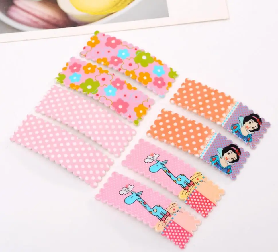 44pcs/lot Baby Girl Kids Hair Accessories Cartoon Flower Bear Pattern Clips Hairpins | Детская одежда и обувь