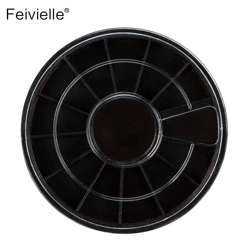 Feivielle 5 шт. 6 см пустая белая вращающаяся колесная коробка 12 ячеек чехол
