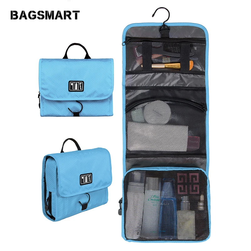 BAGSMART водонепроницаемый портативный женский макияж сумки Мужская туалетная