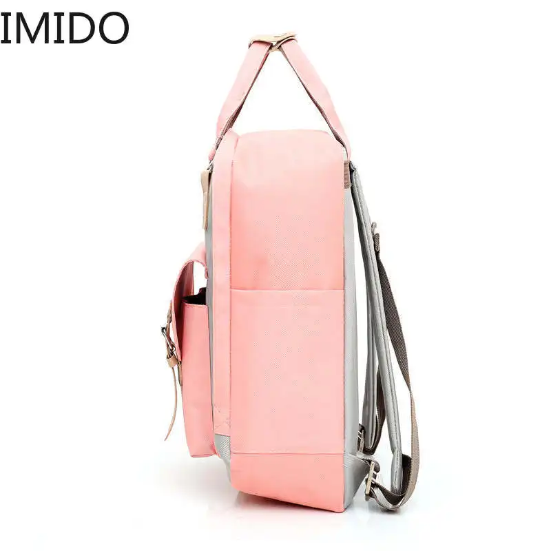 IMIDO 2019 Модный женский рюкзак в стиле пэчворк водонепроницаемый Оксфорд дорожная