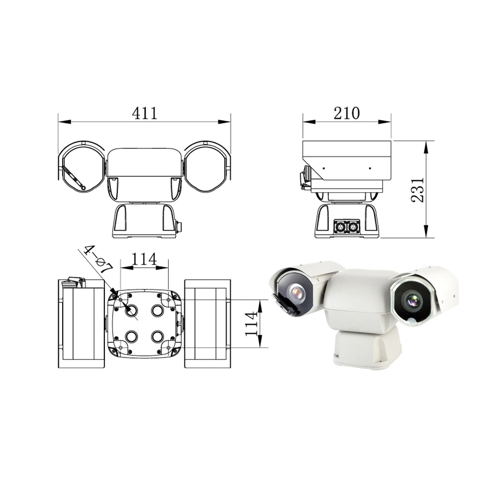 Sony CMOS 1/2. 5 высокопрочный, для мобильного автомобиля ptz ip камера с возможностью съемки видео 4 к 8mp 30x оптический зум ночного видения 550 м DC12V IP66 на открытом воздухе