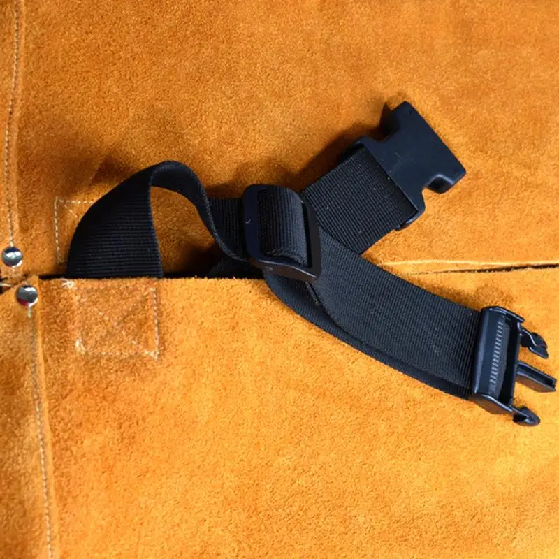 Утолщенный оранжевый фартук износостойкий антиобжигающий огнеупорный защитный