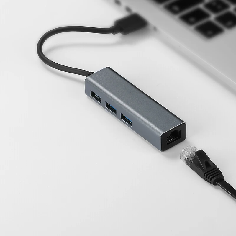 Llano 4in1 USB-C концентратор Тип C RJ45 usb Ethernet адаптер 3 0 для Macbook хаб порт разветвитель
