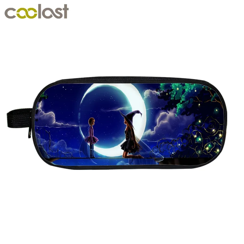 Galaxy Рюкзак для девочек-подростков, рюкзак для мальчиков, рюкзак для студентов+ держатель для карандашей, детские школьные сумки, mochila, детский школьный подарок - Цвет: qbb xingkong16