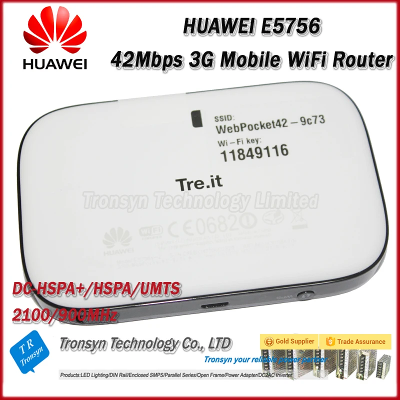 Оригинальный разблокированный беспроводной маршрутизатор HUAWEI E5756 3G DC HSPA + 42