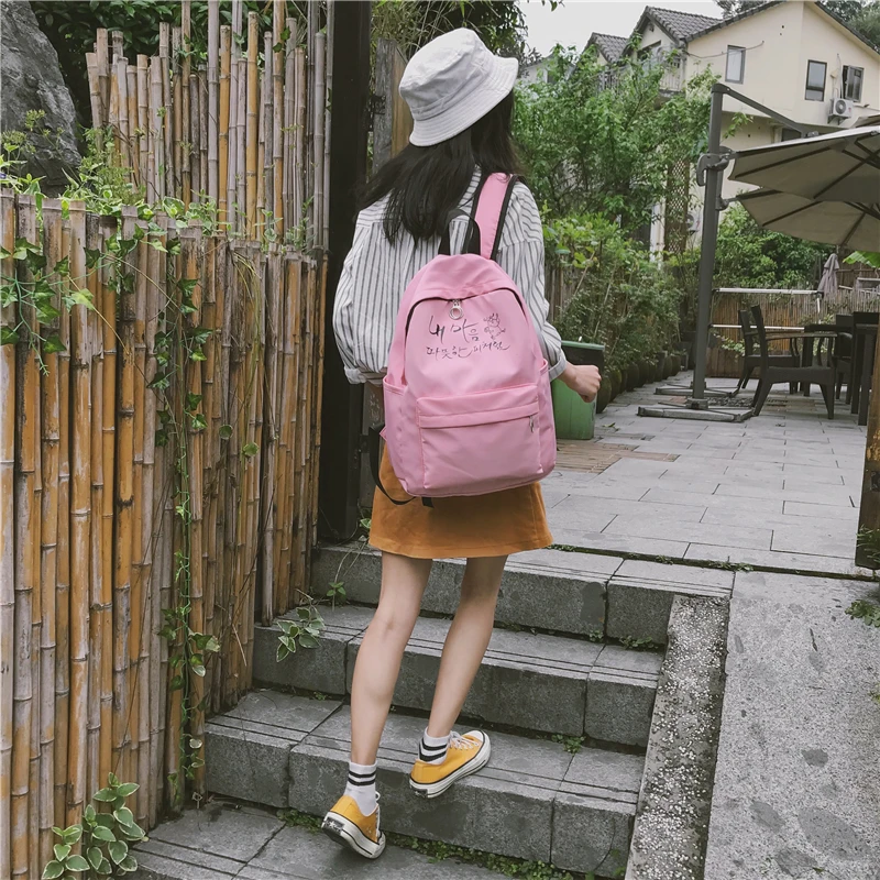MIWIND 2018 Summer New Nylon Waterproof Student Bag Fashion Letter Printing College Wind Men And Women Backpack JQ1022 | Багаж и сумки
