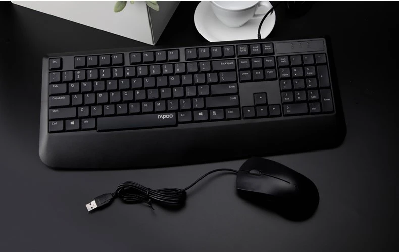 Rapoo A190/NX1900 Проводная клавиатура мышь комбо для компьютера офиса ноутбука клавиатура