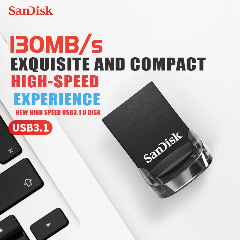 Двойной Флеш-накопитель SanDisk USB флэш-накопитель CZ430 3 1 64G 32G 16 Гб Memory Stick мини 128G