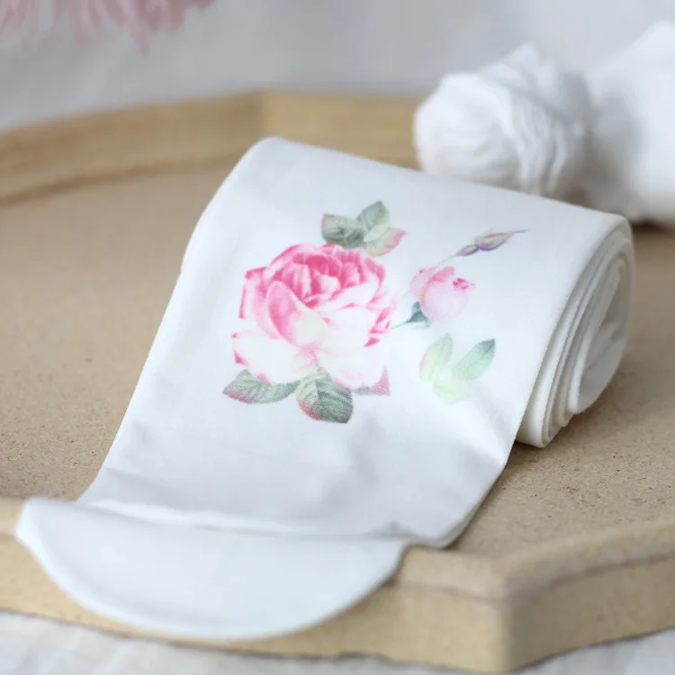 Новинка 80d розовые женские бархатные колготки без ленты шелковые милые с принтом