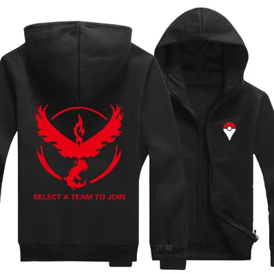 8 Новые толстовки для мужчин и женщин для Аниме Pokemon Team Mystic Valor Instinct дизайн толстовка унисекс пальто толстовка - Цвет: 8