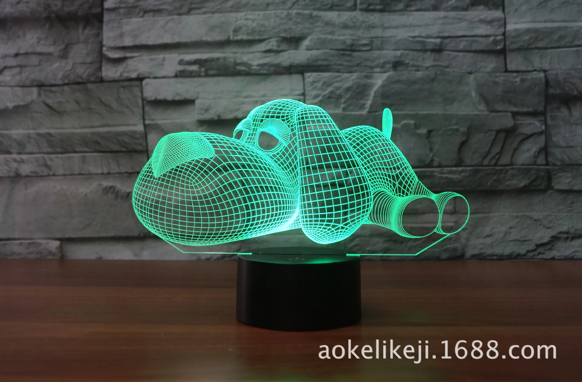 Новая собака 3D красочная сенсорная зарядка USB пульт дистанционного управления