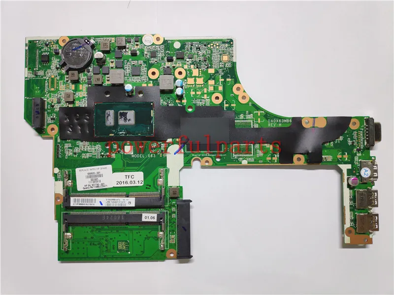 Материнская плата ноутбука 830920-601 830920-001 830920-501 для HP ProBook 450 g3 материнская 3855U