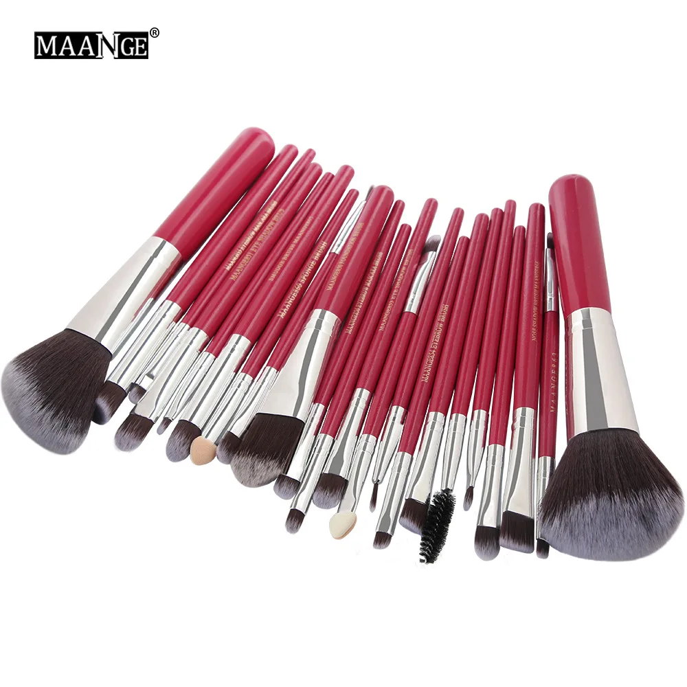 22 шт. набор кистей для макияжа MAANGE beauty, косметическая основа, пудра, румяна, тени для век, Кисть для макияжа, набор инструментов Maquiagem
