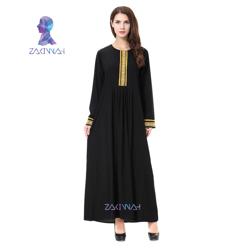 Zakiyyah/Новый дизайн мусульманское женское платье Повседневная Турецкая женская