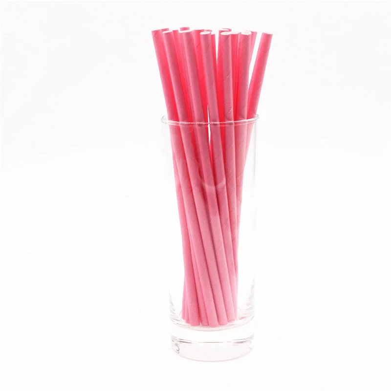 Straw25pcs 10 шт./Партия красная розовая тарелка чашка соломенная одноразовая коробка для посуды сплошной цвет день рождения предметы домашнего обихода Детская Игрушка В ванную - Цвет: Straw25pcs