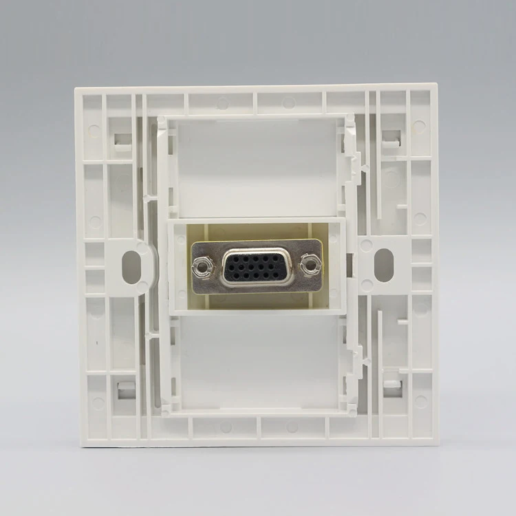 Слот для розетки VGA 15 контактов 86x86 мм|vga outlet|outlet covervga socket outlet |