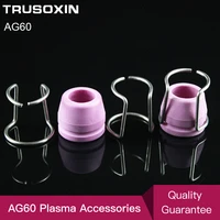 10pcs ceramic shield cups and 10pcs guide ringair plasma cutter ag60 cutting torch consumableweiding toolsaccessories