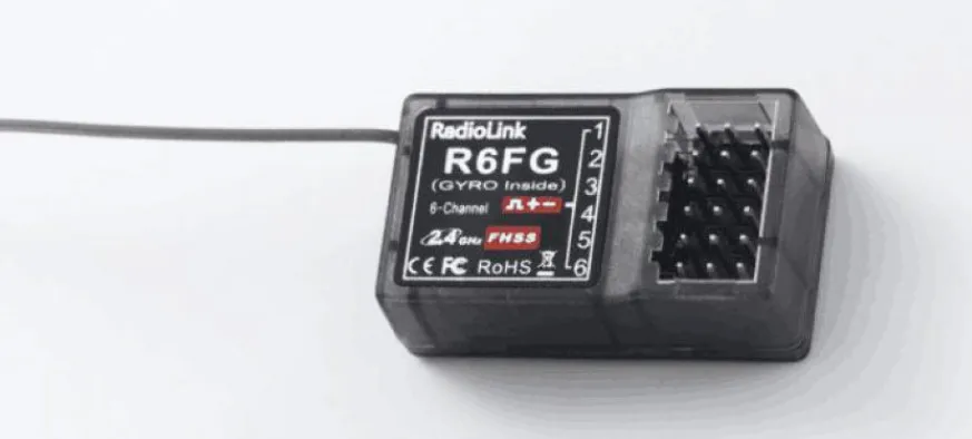 

RadioLink R6FG 2.4GHz 6CH Receiver High Voltage RC Gyro Version For Radiolinks RC6GS RC Controller Transmitter