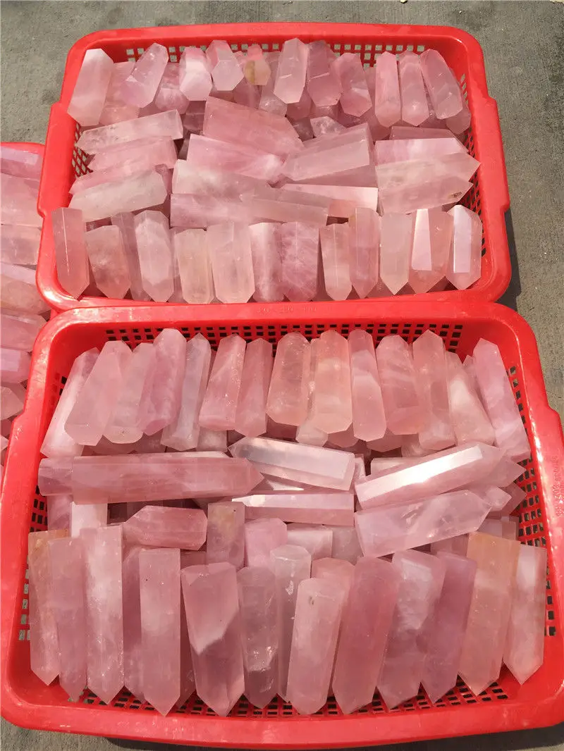 10000 г Новинка 100% натуральный камень розовая роза кварц Кристалл Камень Точка