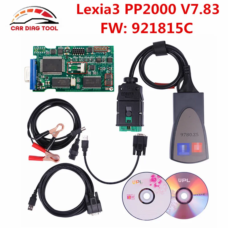 2018 новые V7.83 Lexia3 прошивки 921815C Lexia 3 PP2000 V48/V25 Diagbox 7 83 для Citroen peugeot Бесплатная